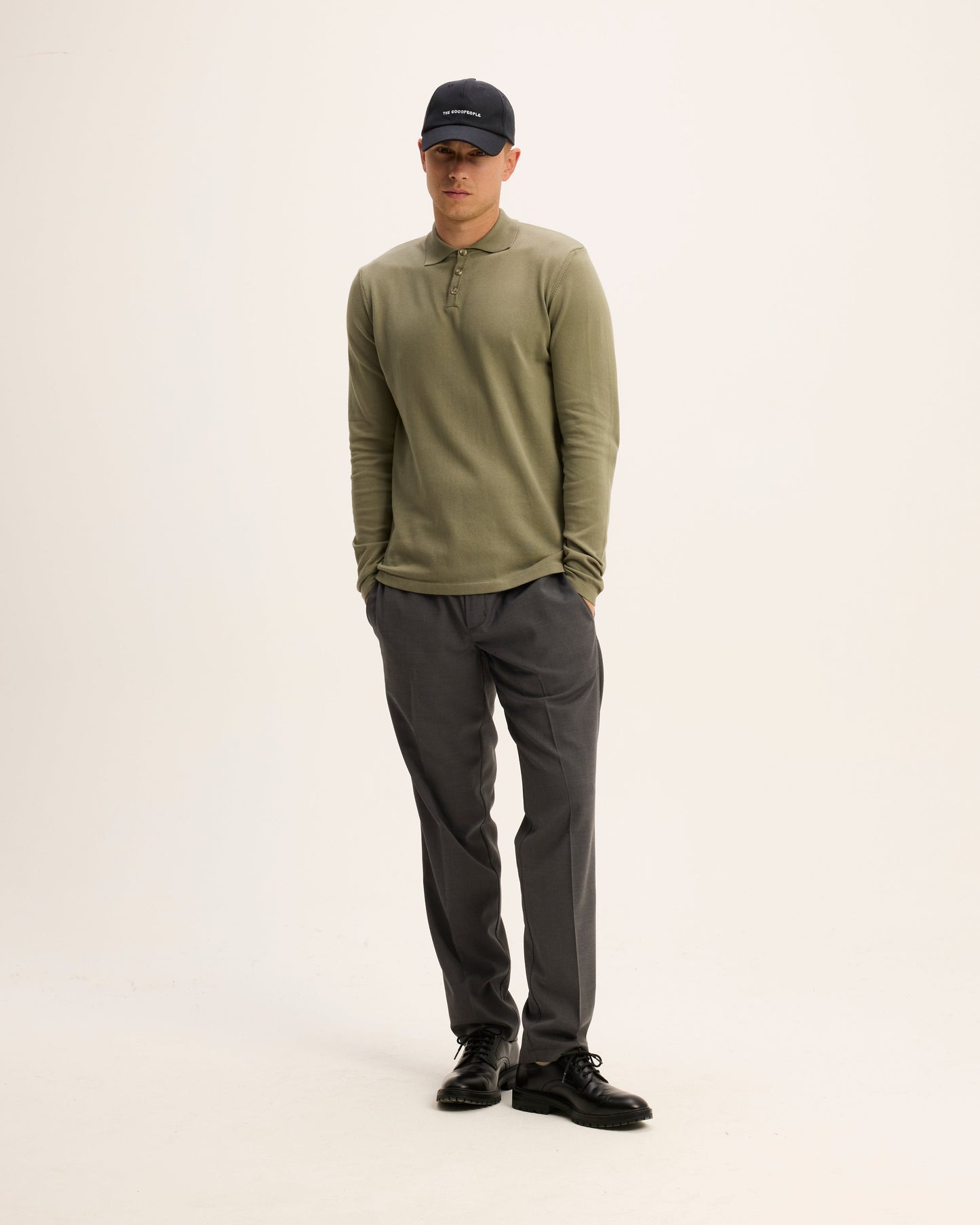 Kai Italian Knitted Long-Sleeve Polo