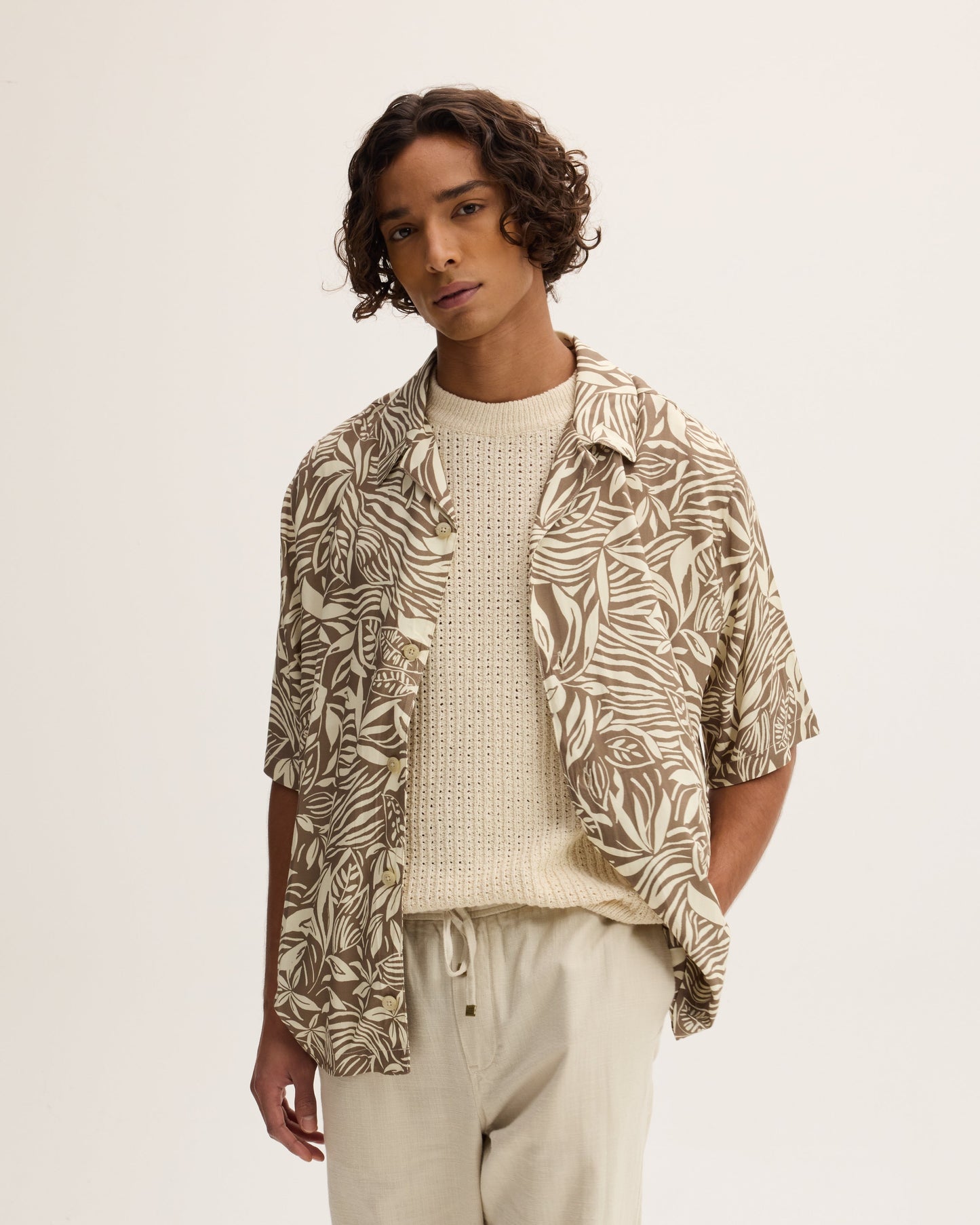 Short Sleeved Loose-fit Shirt