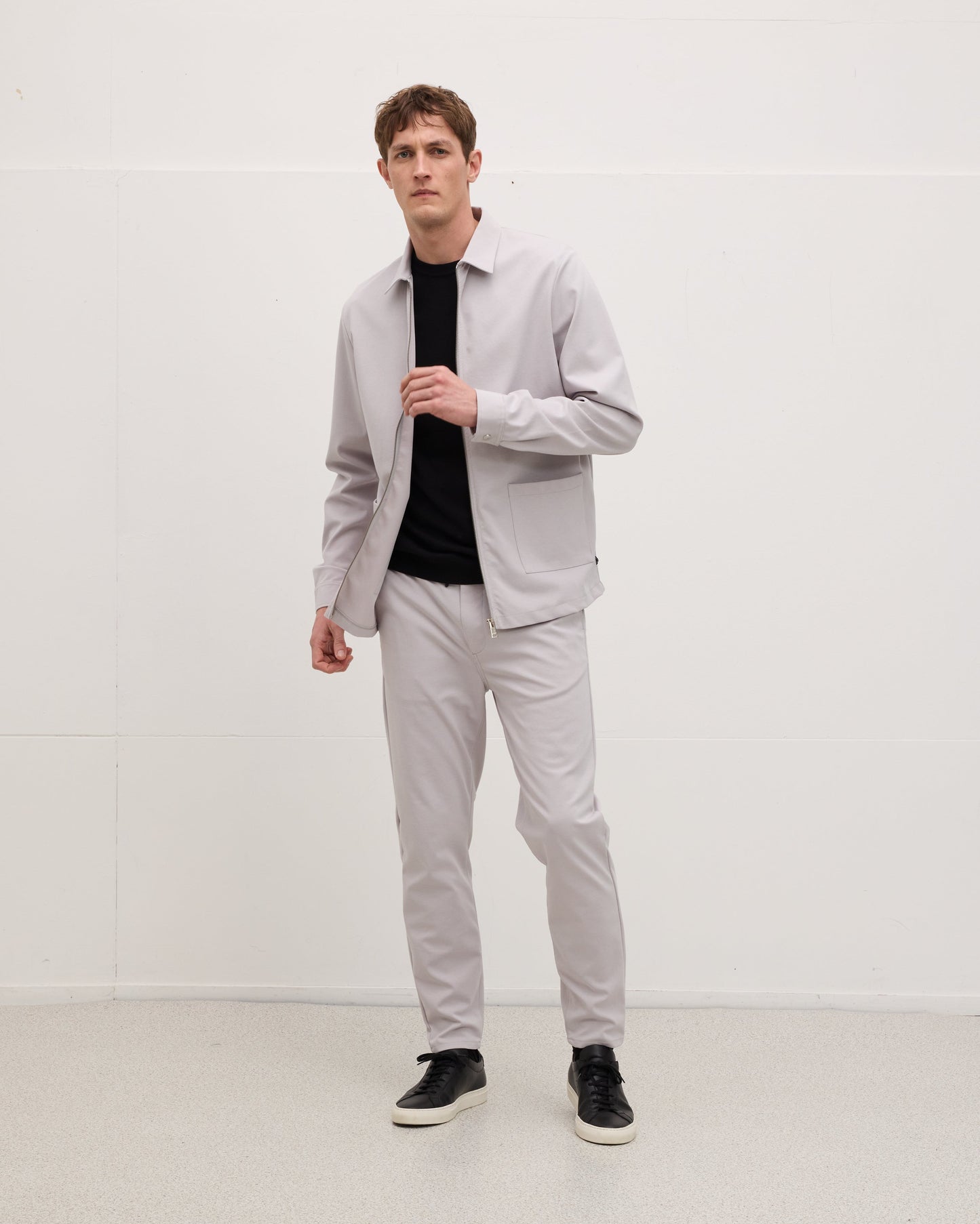 Zipper Jersey Shirt