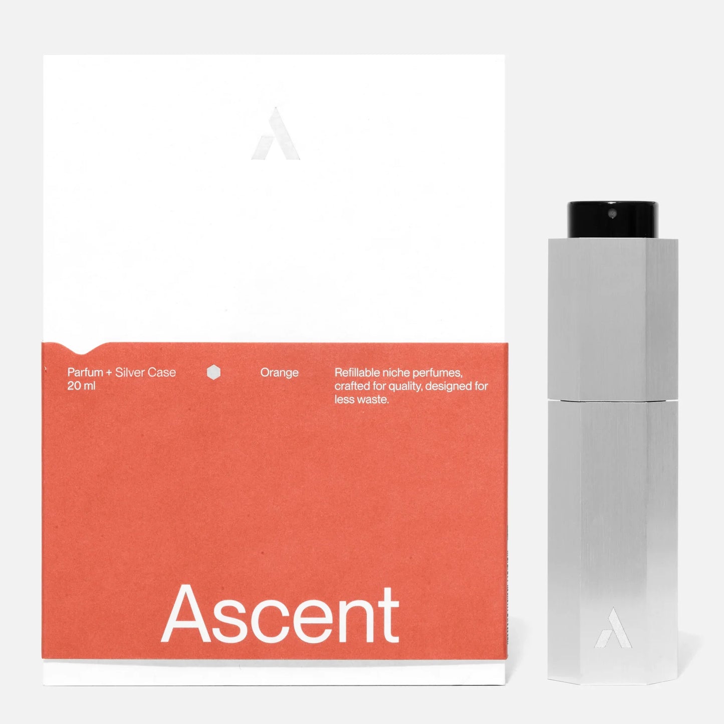 Ascent - Silver Case & Parfum Refill | Orange