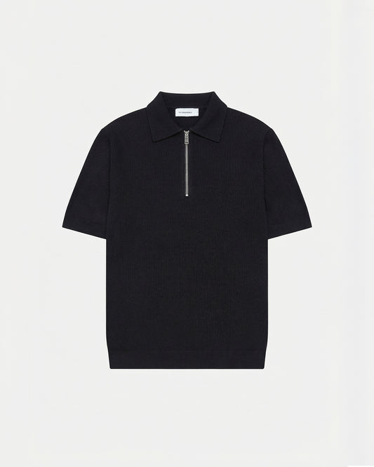 Par Knitted Zipper Polo