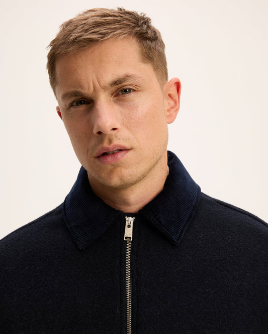 Sand Jacket with Corduroy Collar