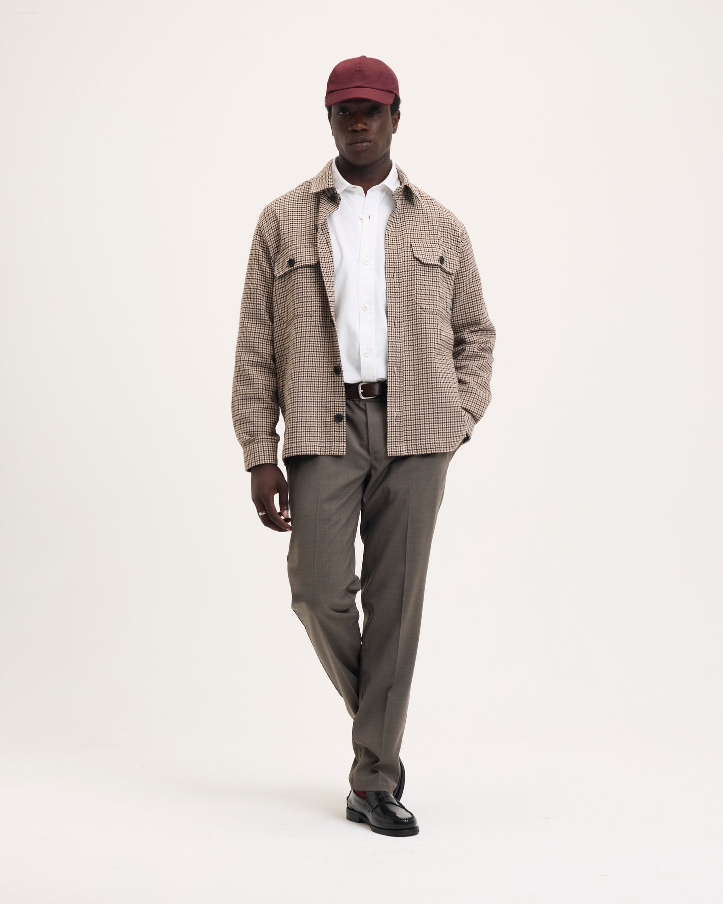 Sergio Wool Blend Check Jacket