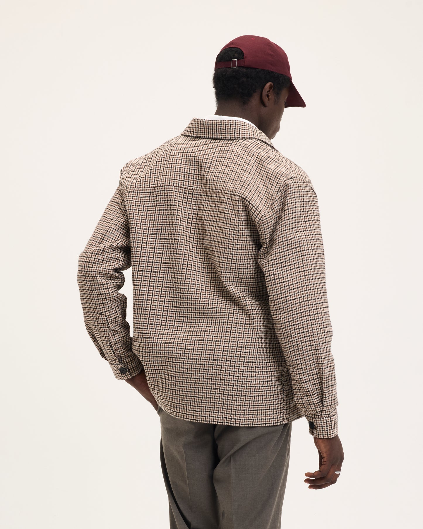 Sergio Wool Blend Check Jacket